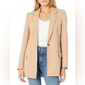 The Drop Blake Long Blazer Praline